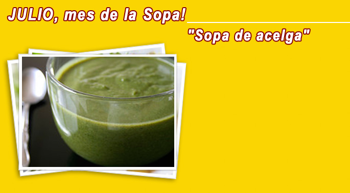 Receta Sopa de acelga